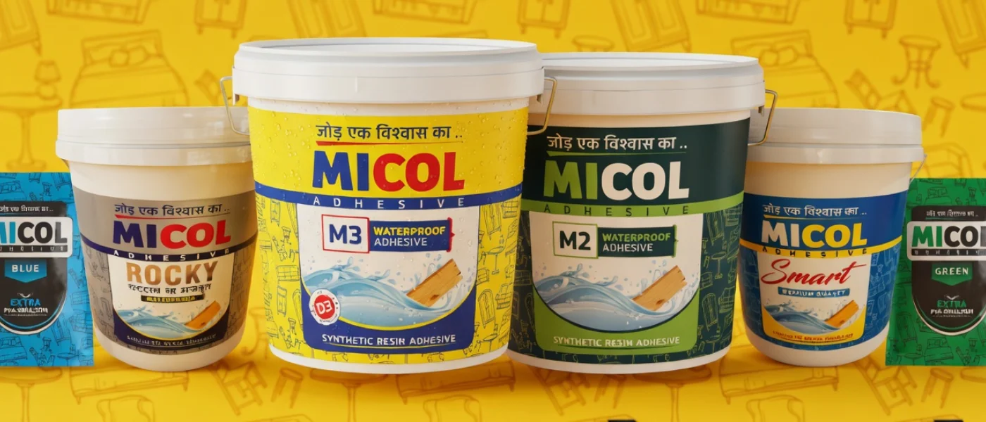 MICOL adhesive — perfect grip for furniture and woodworking