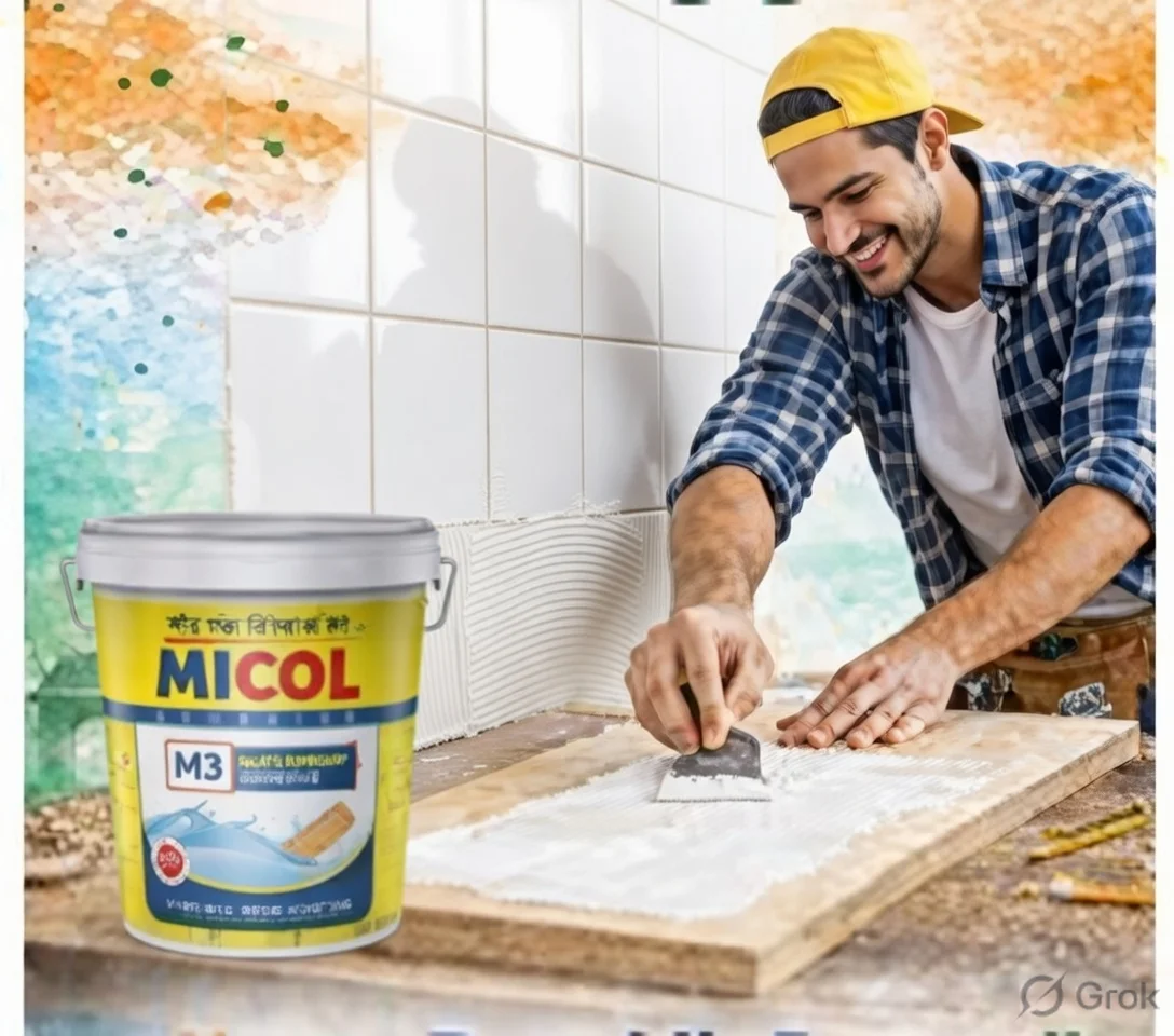 Fast drying adhesive formula by MICOL for quick furniture assembly